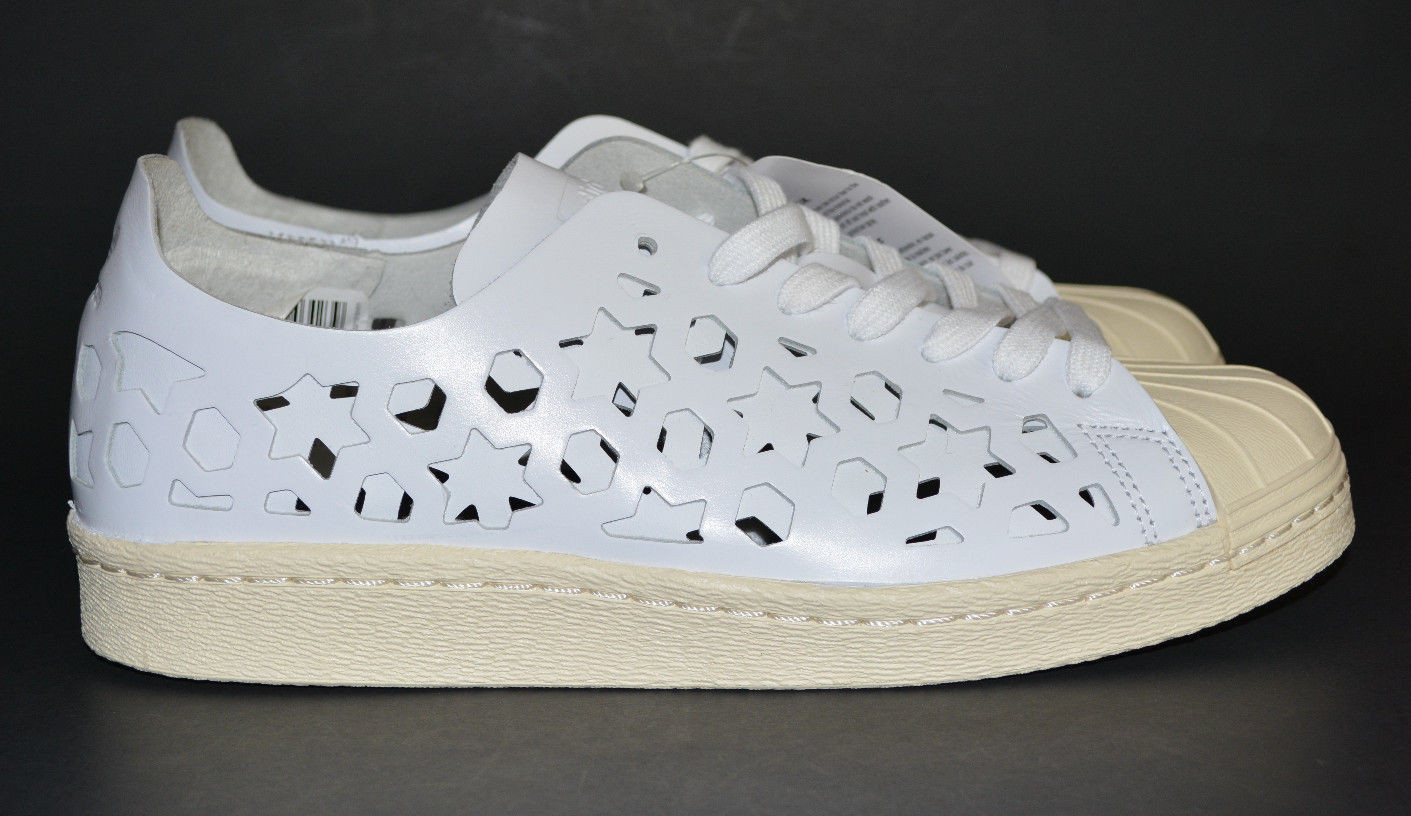 adidas Women's Originals Superstar 80's CutOut Leather Shoes Size 7 White  BB2129 | eBay